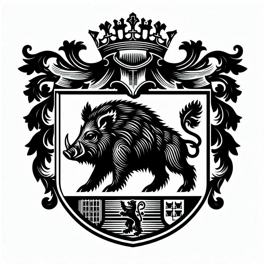 Wappen mit Löwe